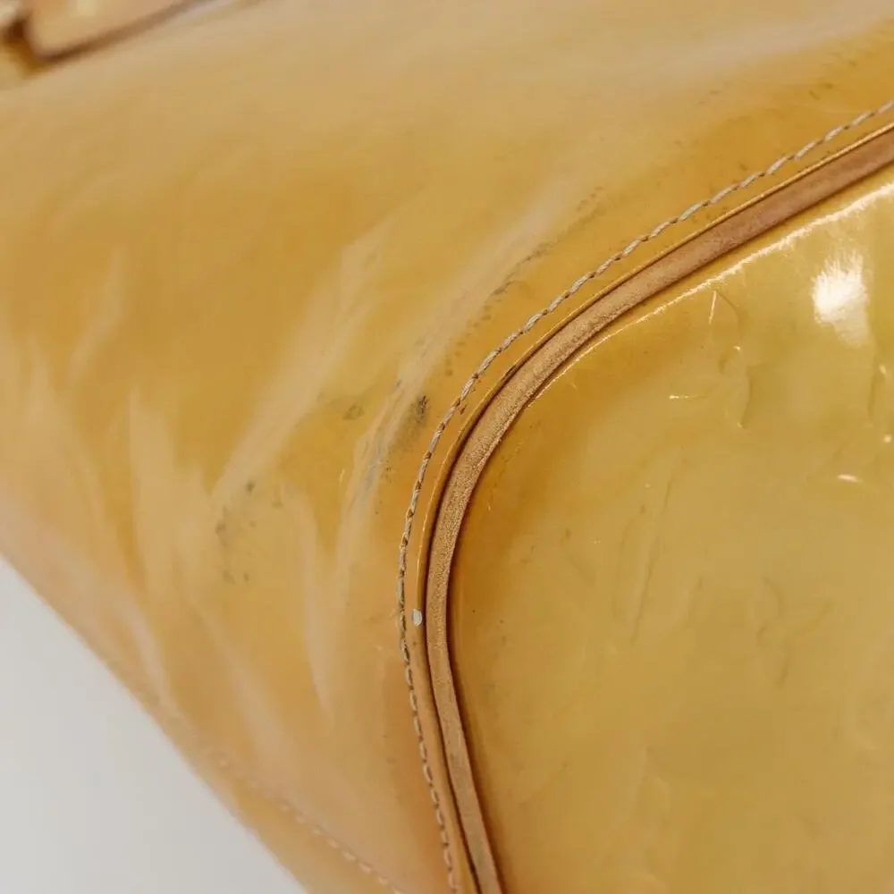 Louis Vuitton Monogram Vernis Houston Handbag Beige